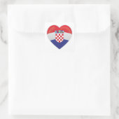 Kroatien Liebe Icon Quadratischer Aufkleber (Tasche)