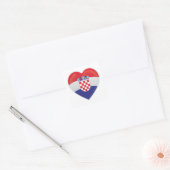 Kroatien Liebe Icon Quadratischer Aufkleber (Umschlag)