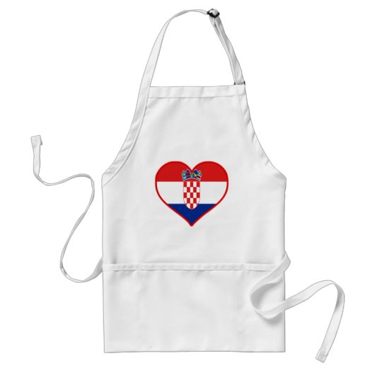 Kroatien Liebe Schürze (Vorne)