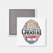 Kroatien Magnet (Vorderseite/Rückseite)