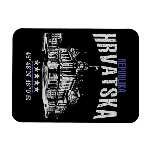 Kroatien Magnet (Horizontal)