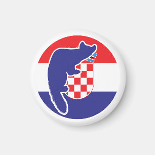 Kroatien Marten Kroatische Nationale Tierflagge Magnet