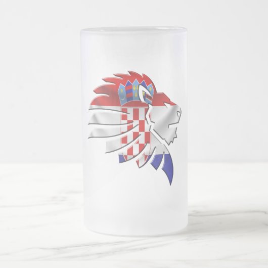 Kroatien Mattglas Bierglas (Mittel)