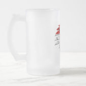 Kroatien Mattglas Bierglas (Links)