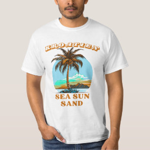 Kroatien-Meer Sonne Sand T-Shirt