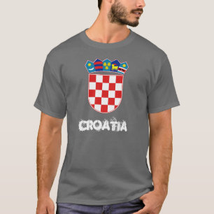 Kroatien mit Wappen T-Shirt