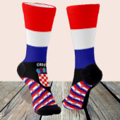 Kroatien, Mode, kroatische Flagge, patriotisch Socken
