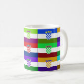 Kroatien Multihue kennzeichnet Tasse (VorderseiteRechts)