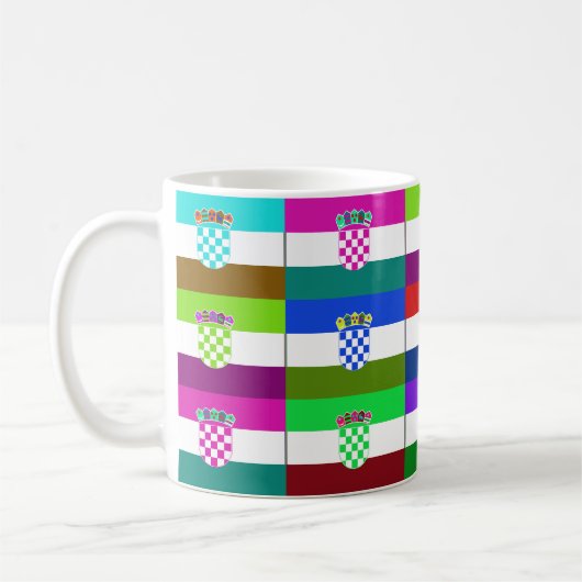 Kroatien Multihue kennzeichnet Tasse (Links)