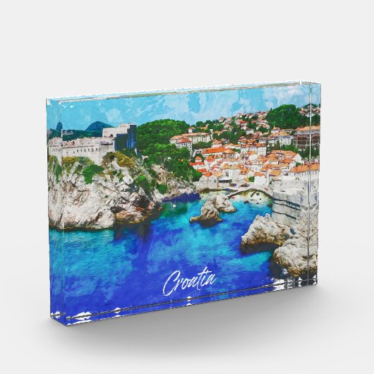 Kroatien Panoramaaussicht Fotoblock (Links)