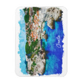 Kroatien Panoramaaussicht Magnet (Vertikal)