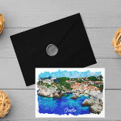 Kroatien Panoramaaussicht Postkarte