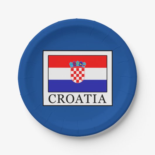 Kroatien Pappteller (Vorderseite)