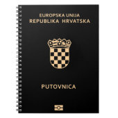 Kroatien Pass Notizblock (Vorderseite)