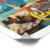 Kroatien Pop Kunst, Dichtung und Musik Poster (Ecke)