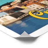 Kroatien Pop Kunst, Dichtung und Musik Poster (Ecke)