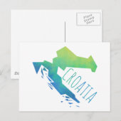 Kroatien Postkarte (Vorne/Hinten)