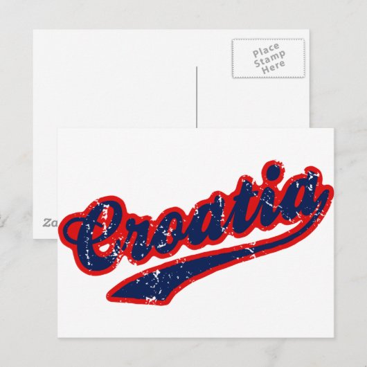 Kroatien Postkarte (Vorne/Hinten)