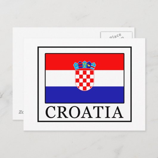 Kroatien Postkarte (Vorne/Hinten)