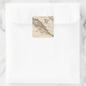 Kroatien Quadratischer Aufkleber (Tasche)