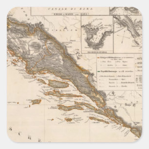 Kroatien Quadratischer Aufkleber