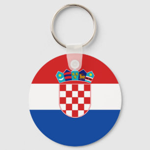 Kroatien-Qualitäts-Flagge Schlüsselanhänger