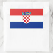 KROATIEN RECHTECKIGER AUFKLEBER (Tasche)