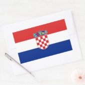 KROATIEN RECHTECKIGER AUFKLEBER (Umschlag)