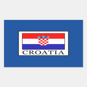 Kroatien Rechteckiger Aufkleber
