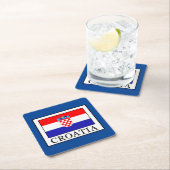 Kroatien Rechteckiger Pappuntersetzer (Vor Ort)
