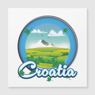 Kroatien Reise Logo Magnetkarte