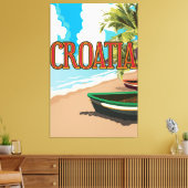 KROATIEN Reiseplakat Leinwanddruck (Insitu (Wohnzimmer))