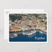Kroatien - Rijeka - Postkarte (Vorne/Hinten)