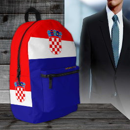Kroatien Rucksack, patriotische, kroatische Flagge Bedruckter Rucksack