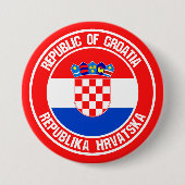 Kroatien Runde Emblem Button (Vorderseite)
