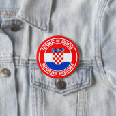 Kroatien Runde Emblem Button (Beispiel)