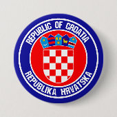 Kroatien Runde Emblem Button (Vorderseite)