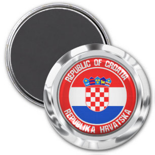 Kroatien Runde Emblem Magnet