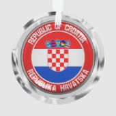 Kroatien Runde Emblem Ornament (Rückseite)