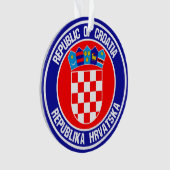 Kroatien Runde Emblem Ornament (Vorderseite)