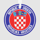Kroatien Runde Emblem Ornament (Rückseite)