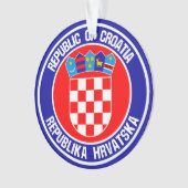 Kroatien Runde Emblem Ornament (Vorderseite)