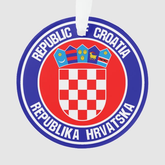 Kroatien Runde Emblem Ornament (Vorderseite)