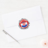 Kroatien Runde Emblem Runder Aufkleber (Umschlag)