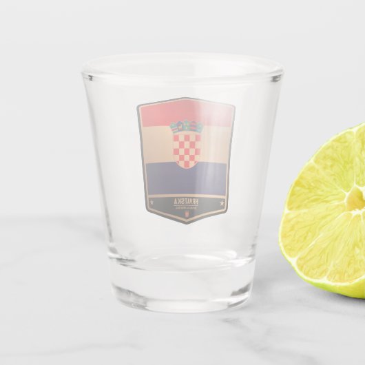 Kroatien Schnapsglas (Rückseite)