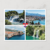 Kroatien Schöne Landschaftliche Sehenswürdigkeiten Postkarte (Vorderseite)