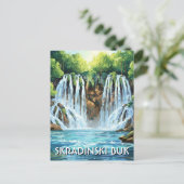 Kroatien Skradinski Buk Postkarte (Stehend Vorderseite)