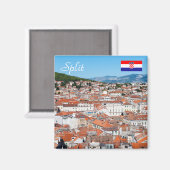 Kroatien - Stadt Split Magnet (Vorderseite/Rückseite)