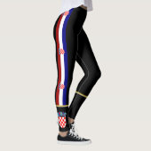 Kroatien stripes Flagge Leggings (Rechts)