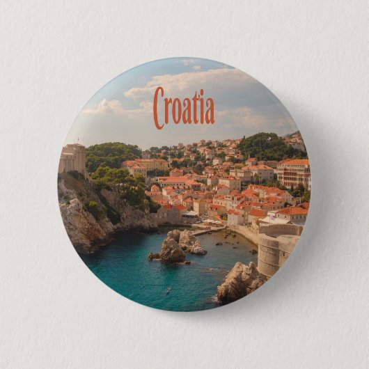 Kroatien Südosteuropa Zagreb Button (Vorderseite)
